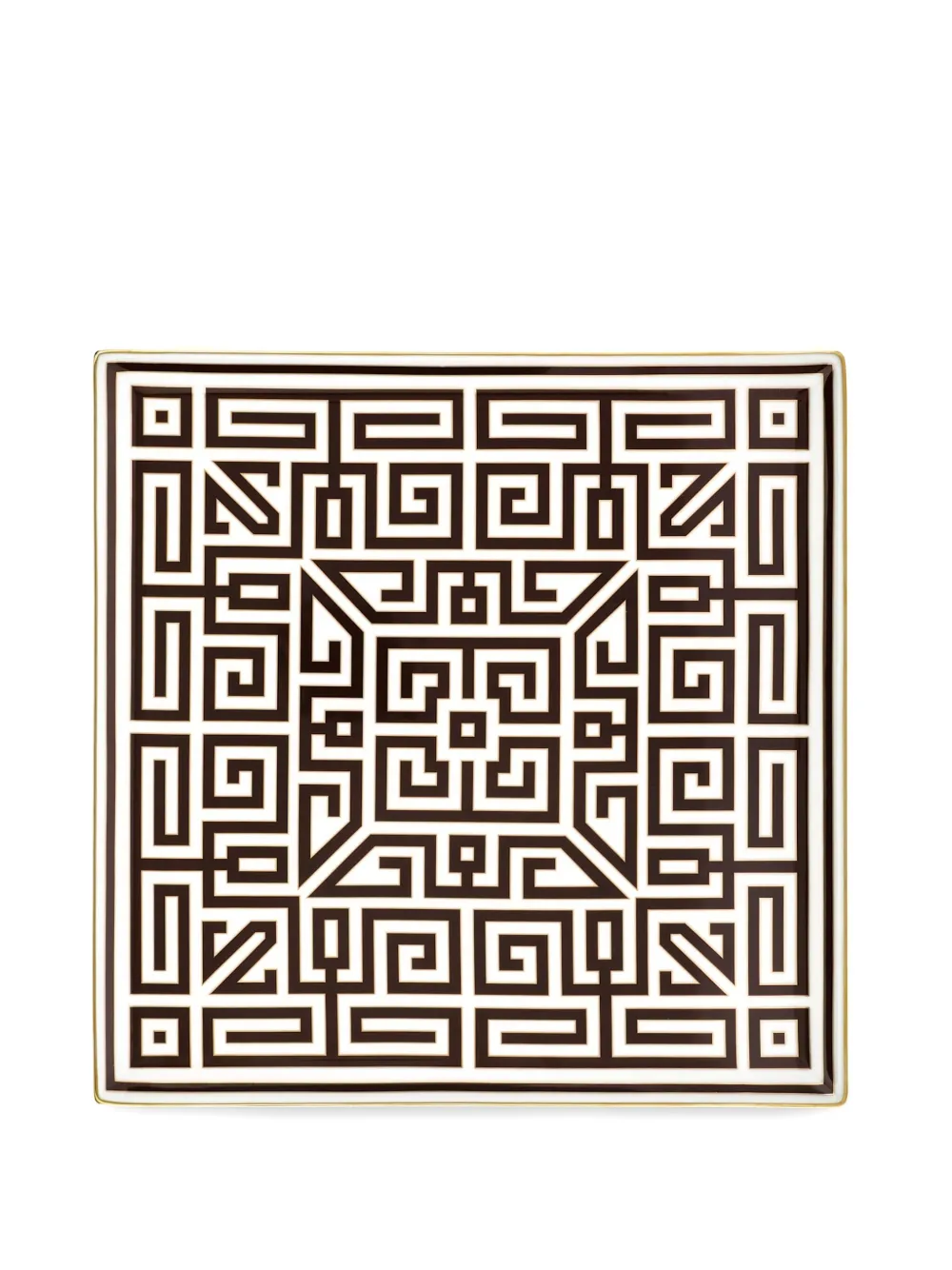 GINORI 1735 labyrinth-pattern tray (30.9cm x 30.9cm) | Neutrals | Image 1