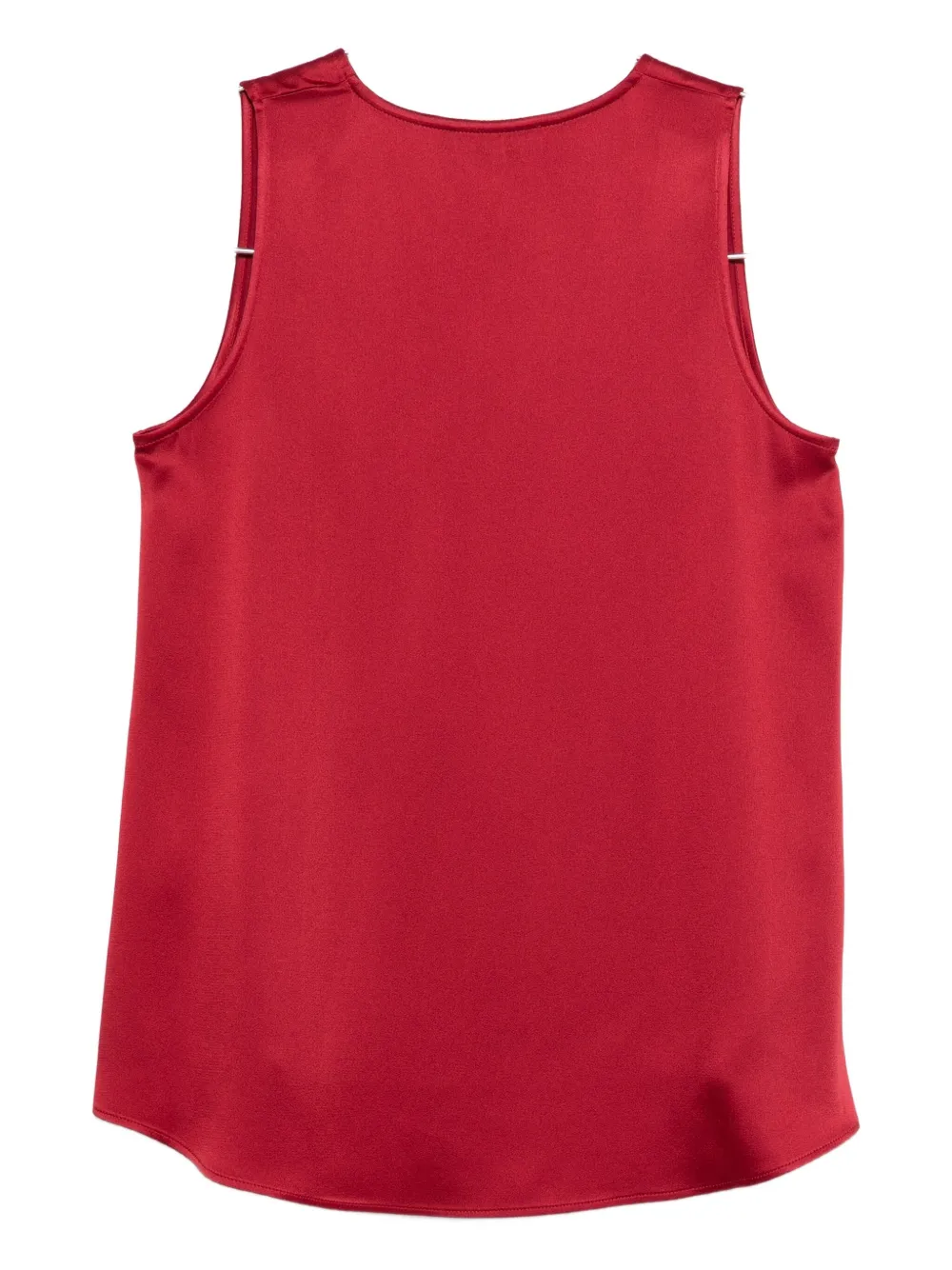 Antonelli V-neck Sleeveless Top In Red