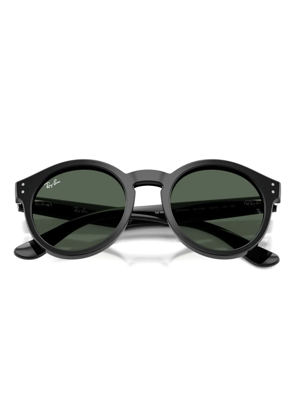 Ray-Ban Zonnebril met rond montuur Zwart