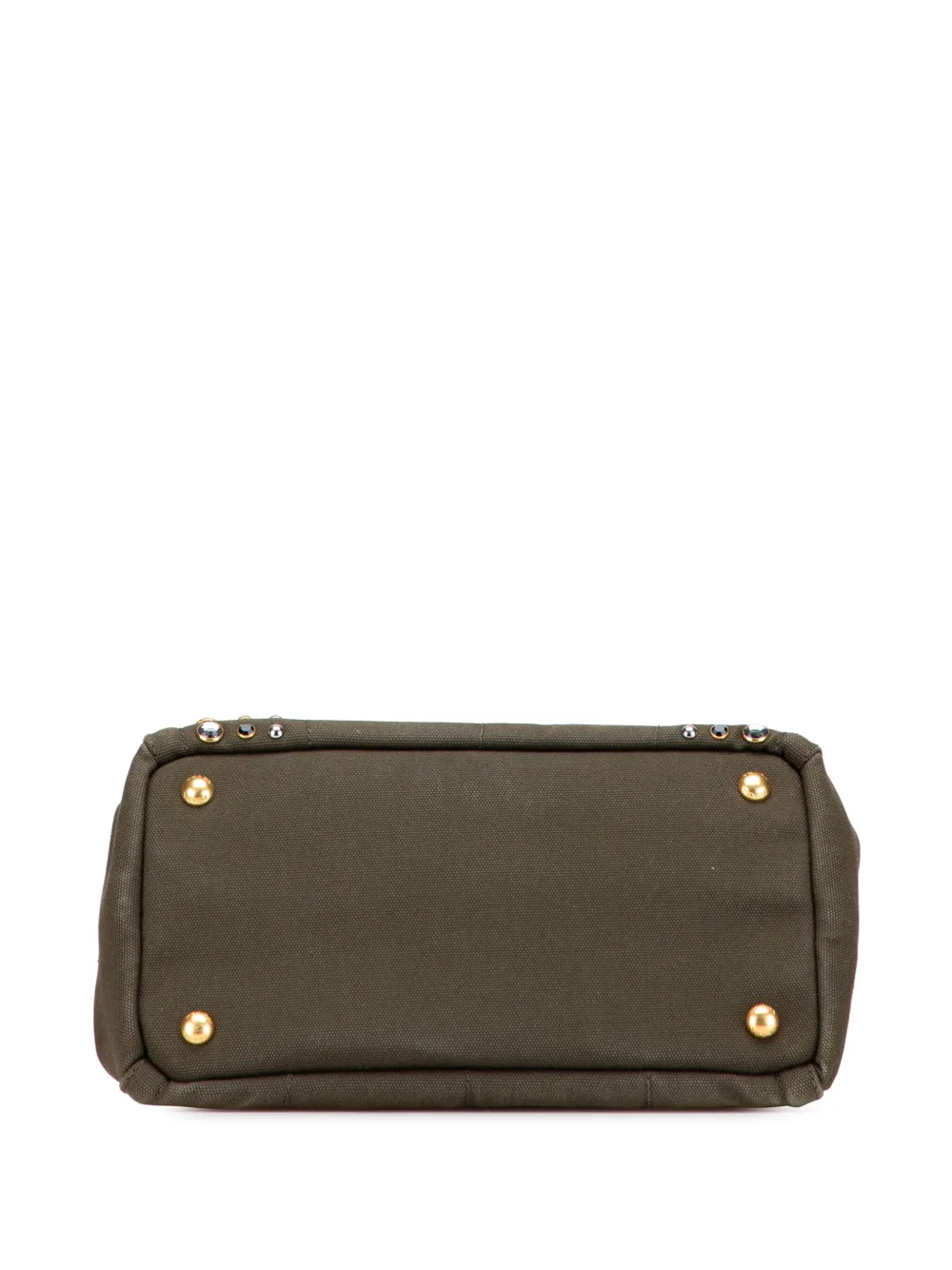 Pre-owned Prada 2000-2025 Small Canvas Canapa Bijoux Satchel In Brown