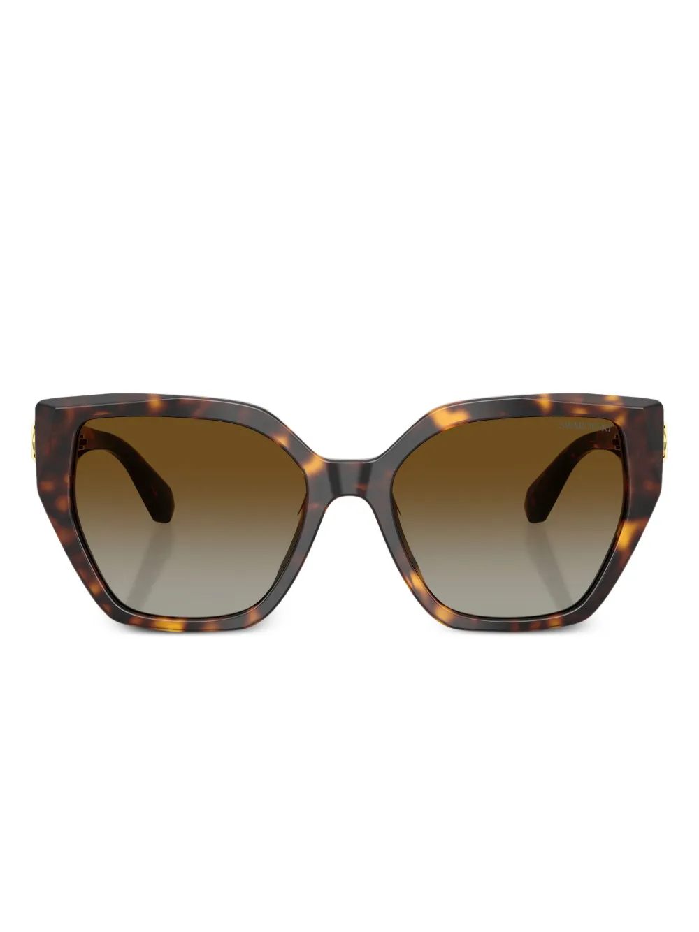 Swarovski Eyewear lunettes de soleil à ornements en cristal - Marron Swarovski Eyewear lunettes de soleil à ornements en cristal - Marron