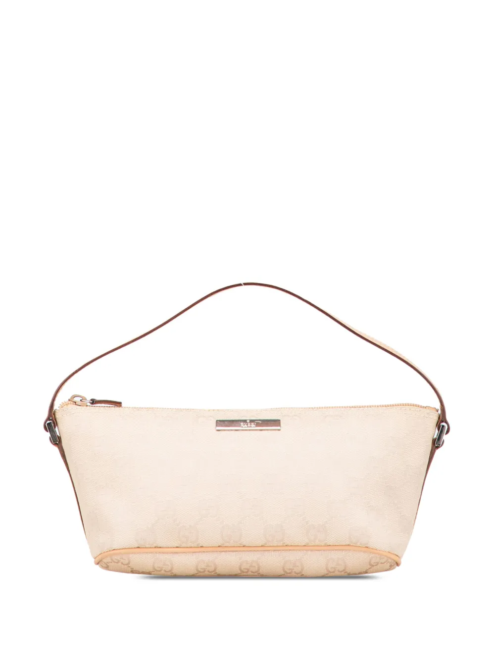 Gucci Pre-Owned 2000-2015 GGキャンバス ボート ショルダーバッグ - ブラウン Gucci Pre-Owned 2000-2015 GGキャンバス ボート ショルダーバッグ - ブラウン