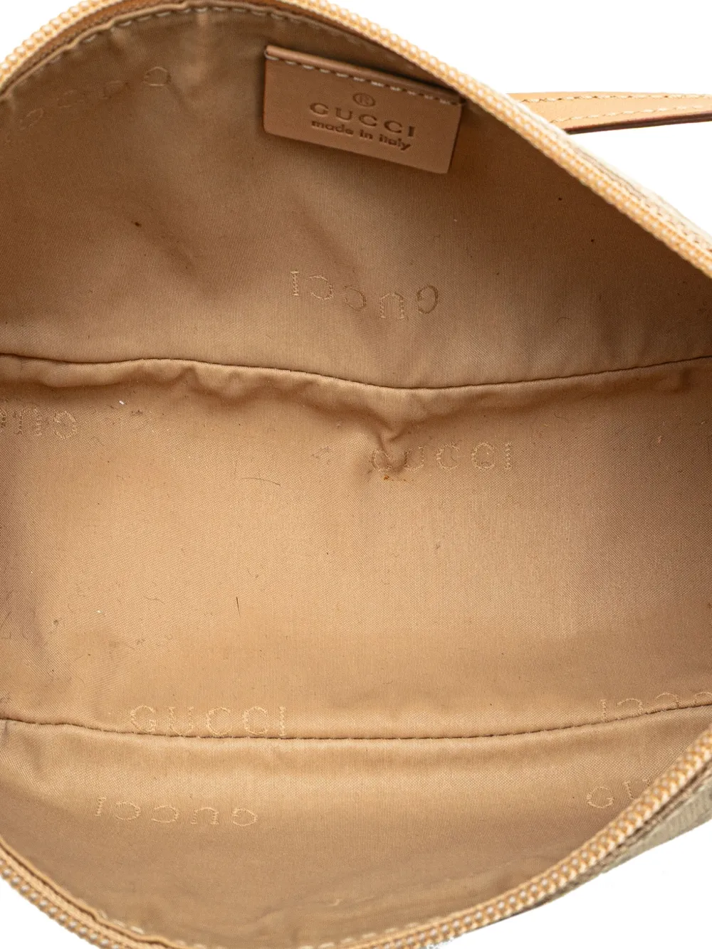 Pre-owned Gucci 2000-2015 Gg Canvas Boat Shoulder Bag In Brown