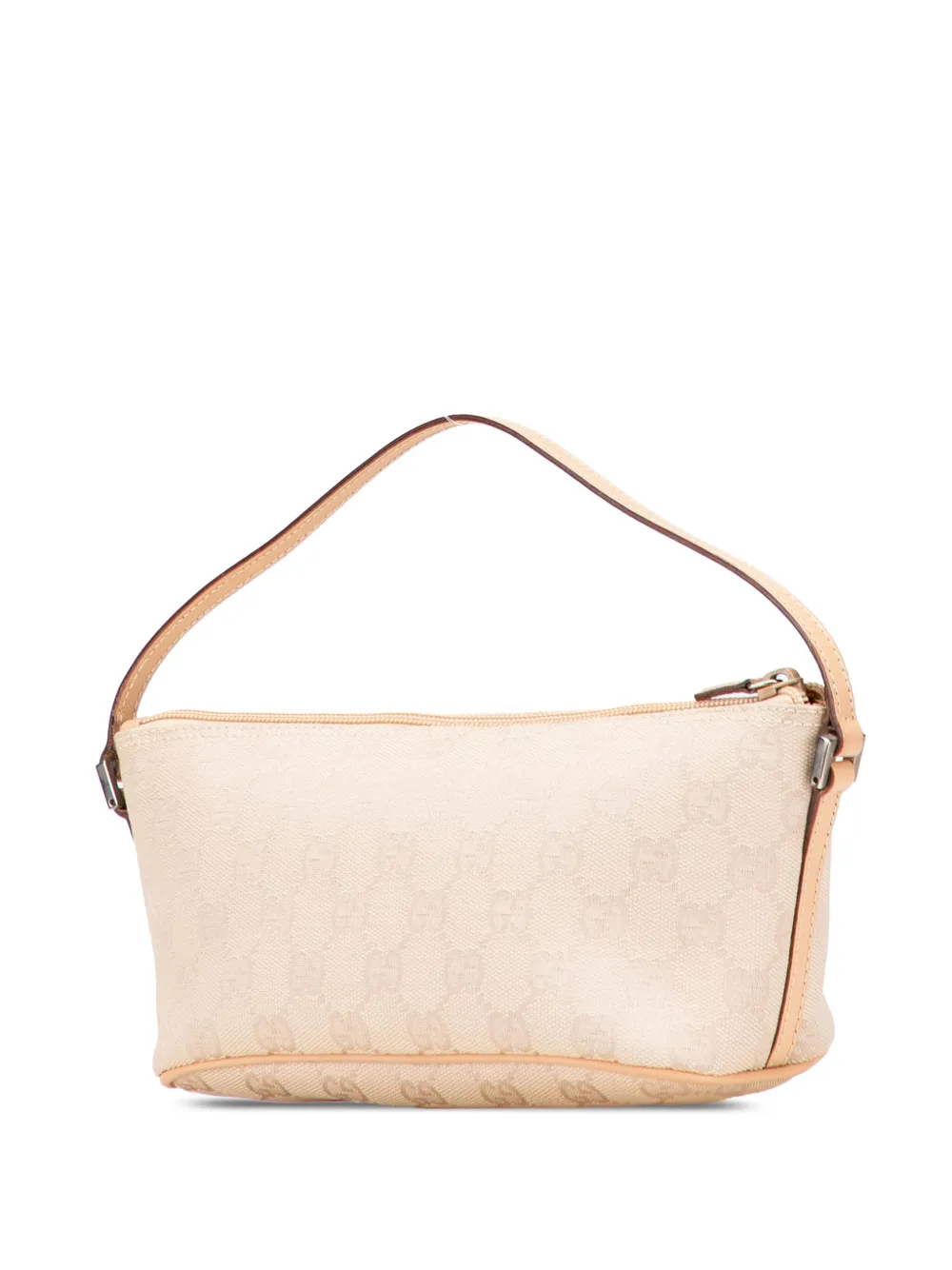 Pre-owned Gucci 2000-2015 Gg Canvas Boat Shoulder Bag In Brown