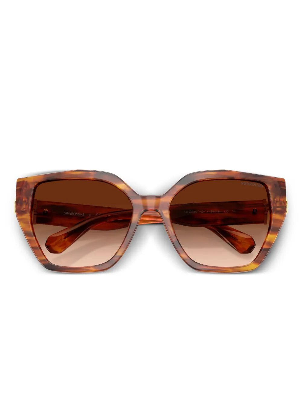 Swarovski Eyewear Embellished Sunglasses In Brown