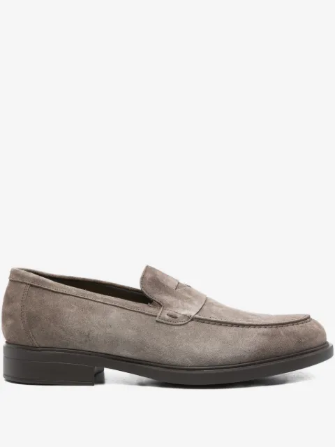 Doucal's penny-slot suede loafers