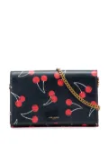 Saint Laurent Pre-Owned 2013-2025 Leather Cherry Wallet on Chain crossbody bag - Black