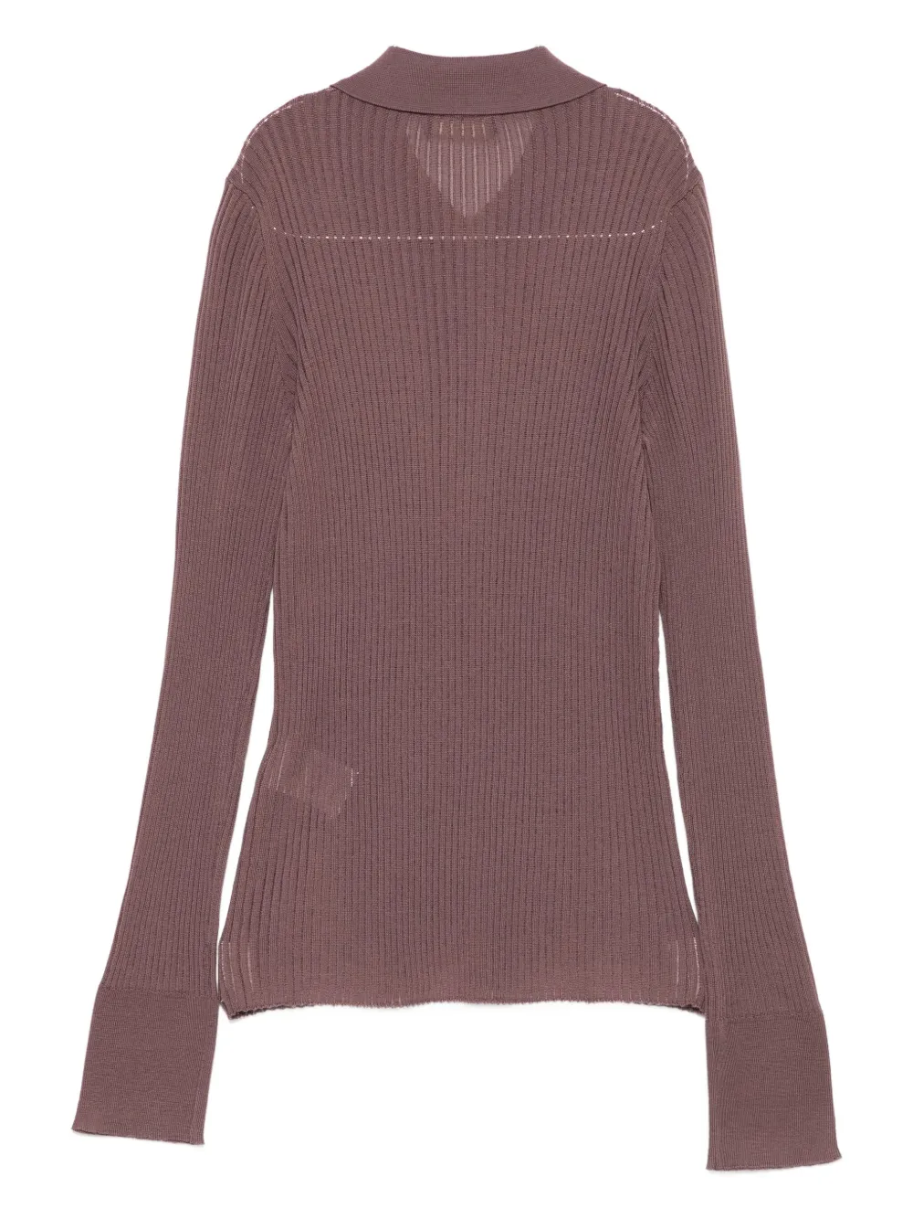 Roberto Collina Geribbelde polotop - Roze