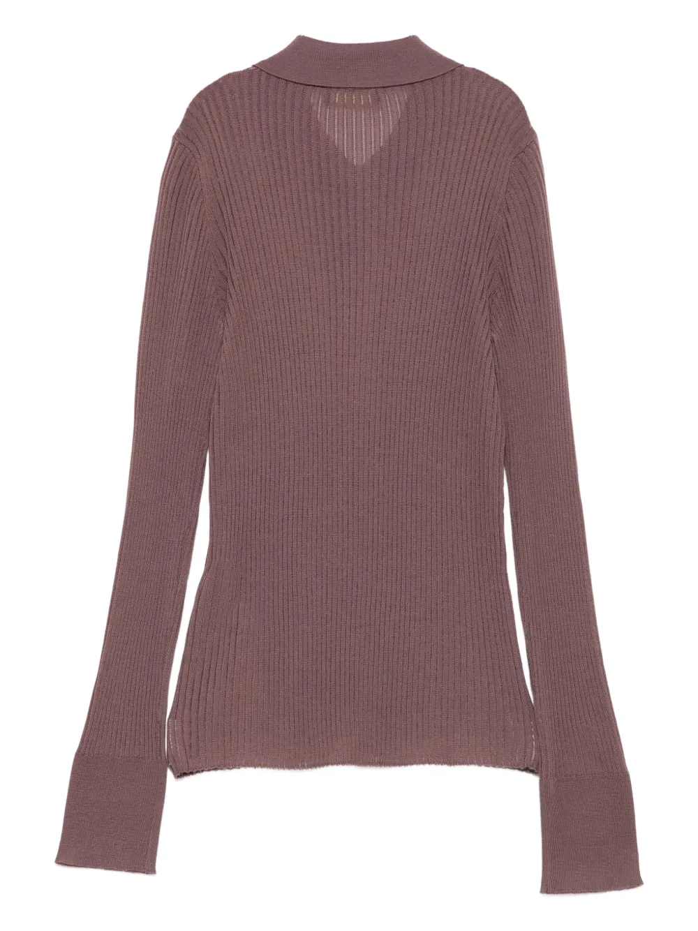 Roberto Collina ribbed polo top | Polo Tops | Image 2