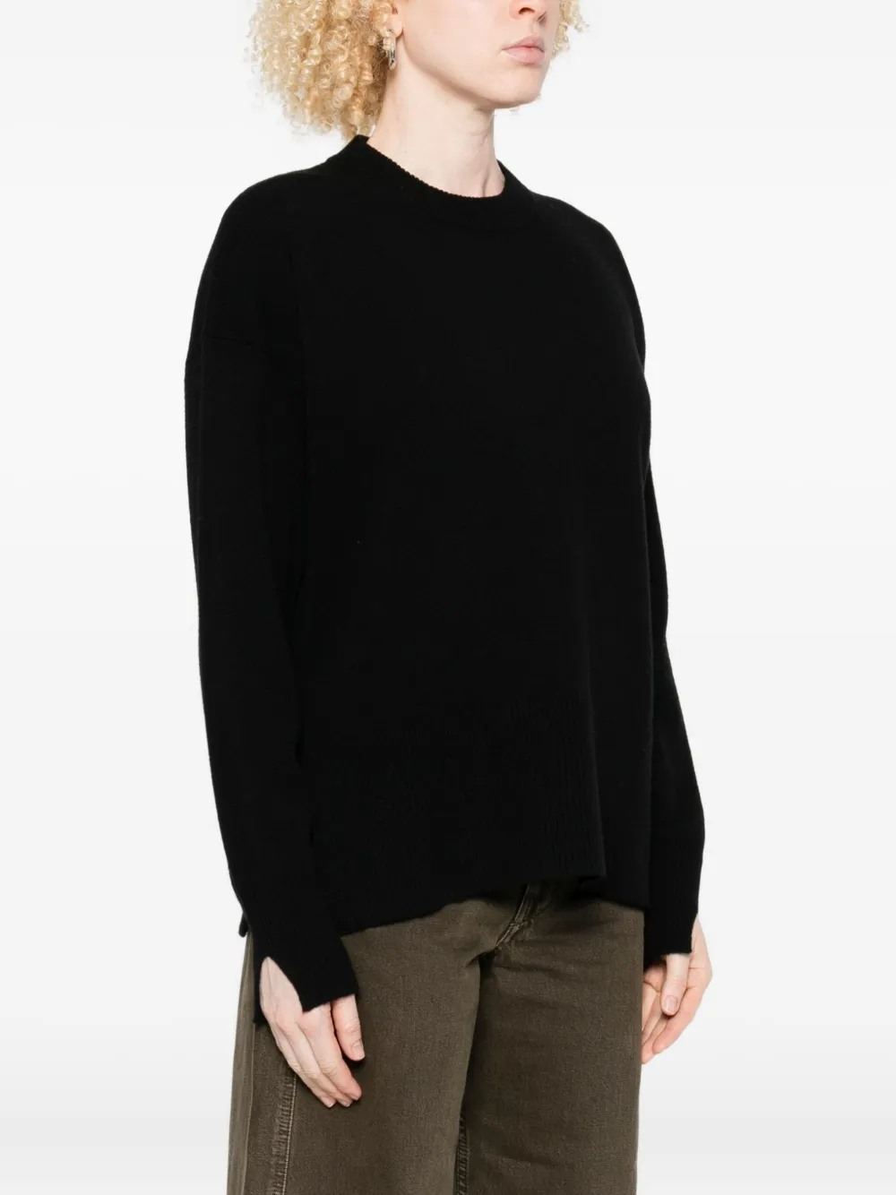 Roberto Collina Sweater met ronde hals Zwart