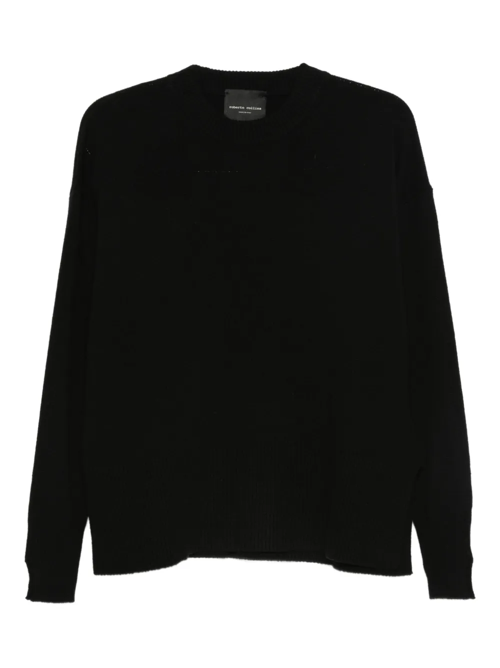 Roberto Collina crew neck sweater | Black | Image 1