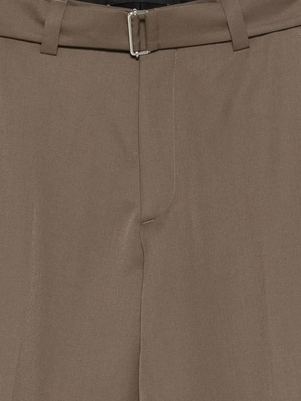 Low Brand Broek met ceintuur en manchetten Bruin