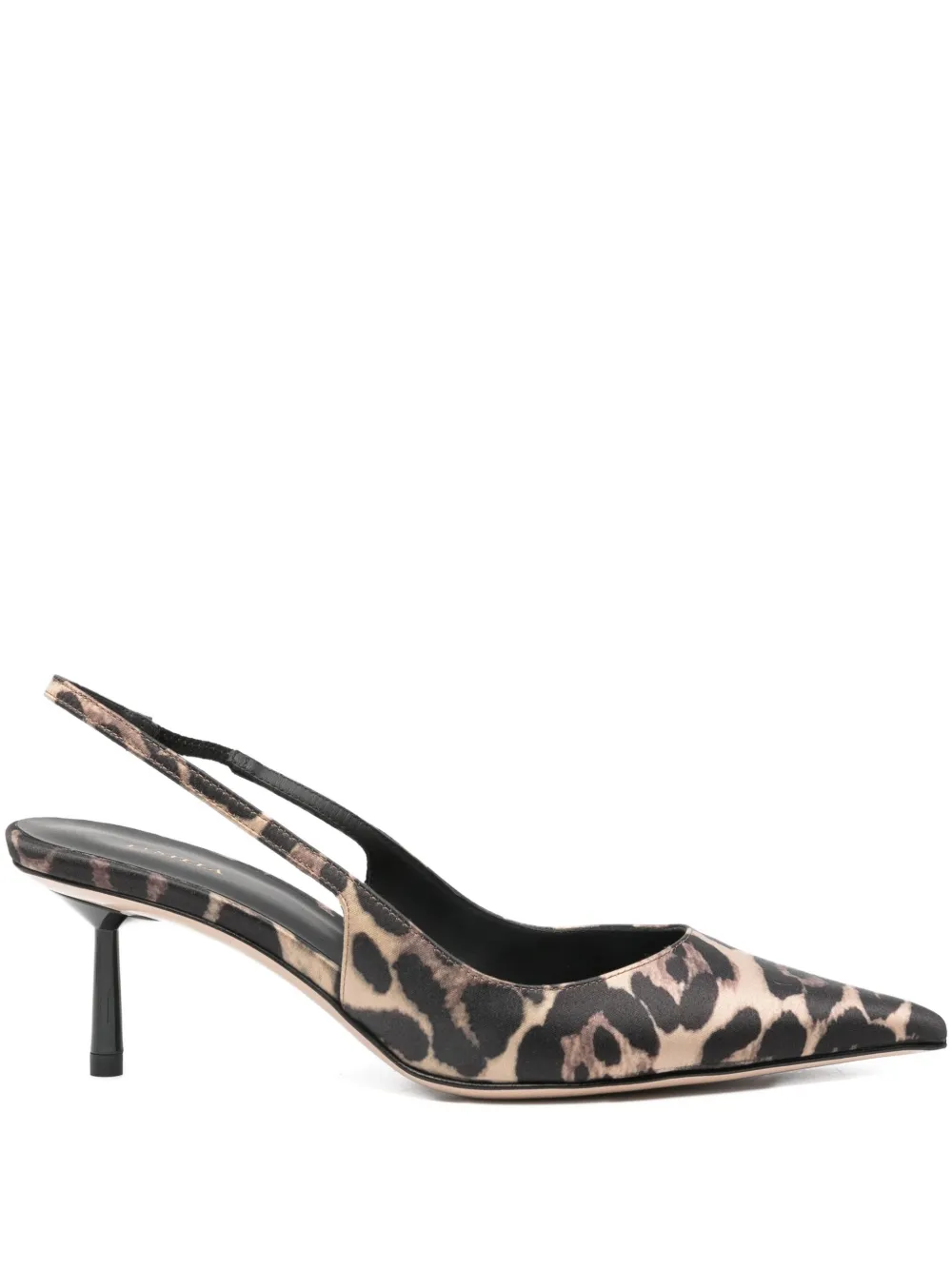 Le Silla slingback leopard-print pumps Beige