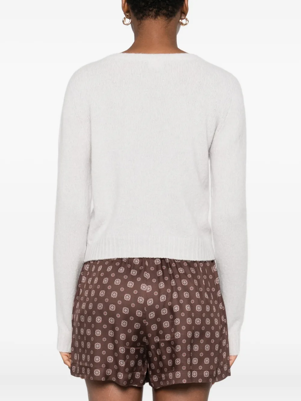 Roberto Collina Vest met V-hals Beige