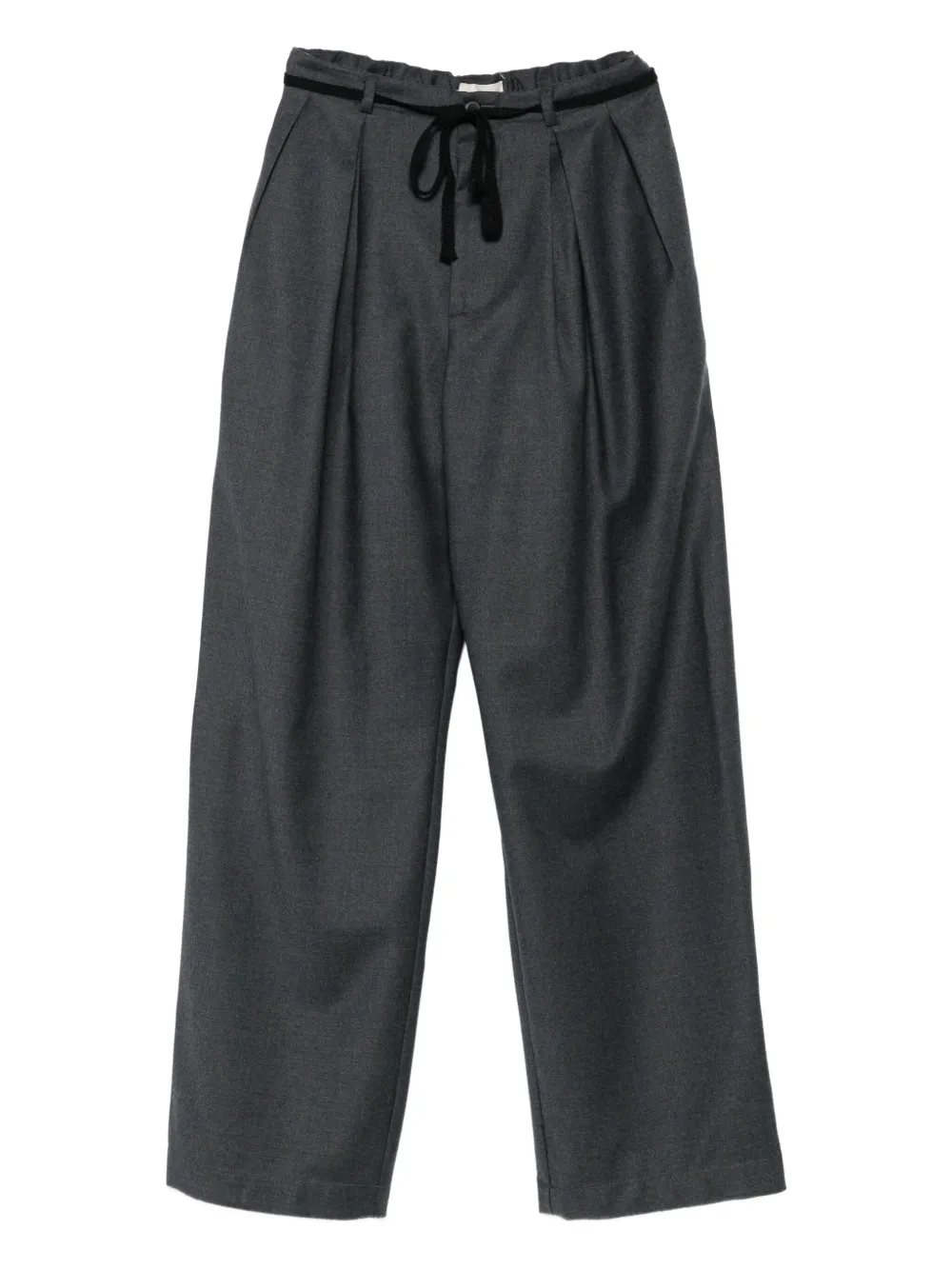 Barena Venezia Pleated Drawstring Trousers In Gray