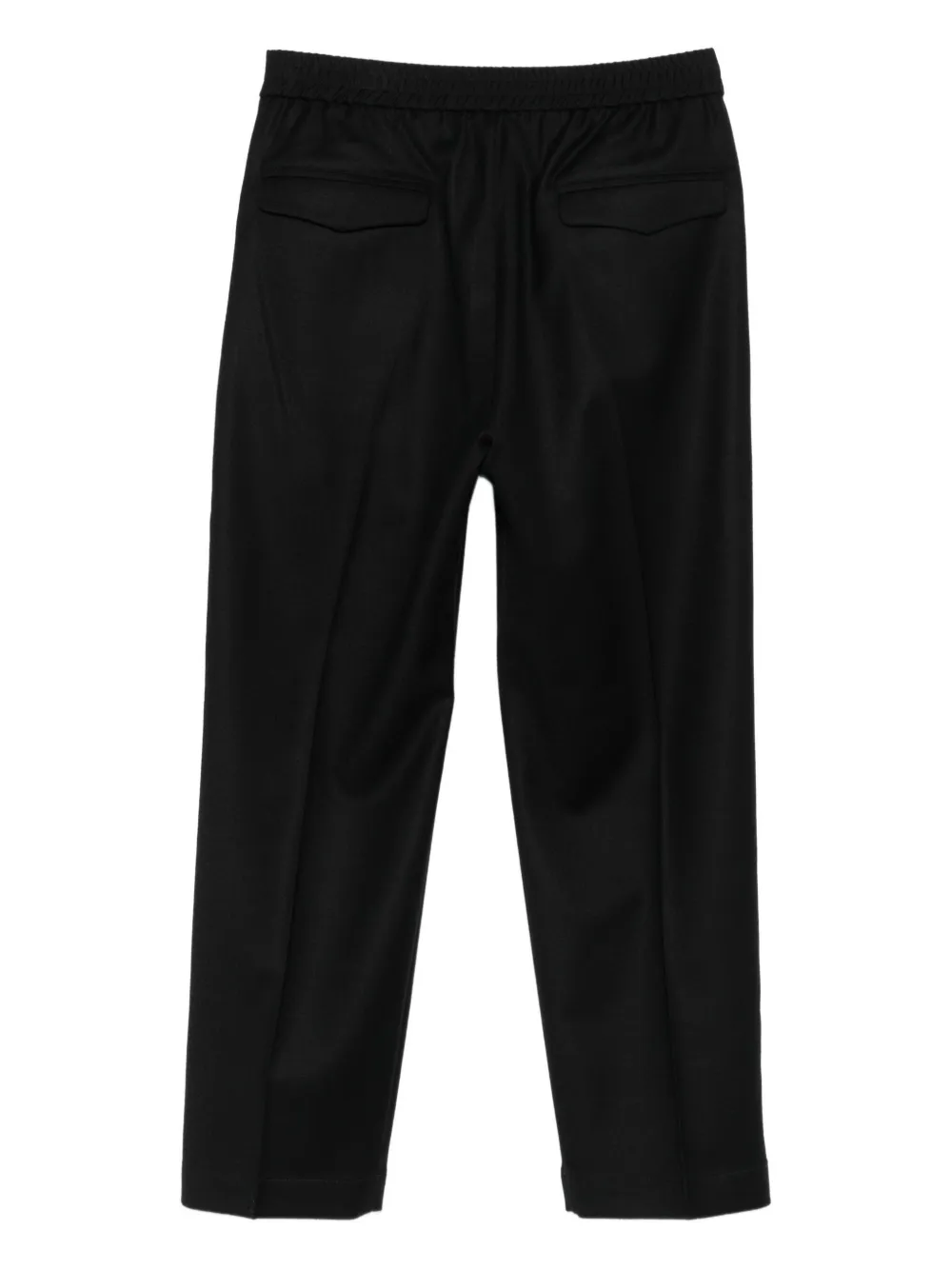 Barena Broek met elastische taille en achterzakken - Zwart