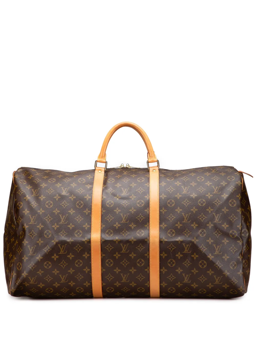 Louis Vuitton Pre-Owned 1995 モノグラム キーポル 60 ボストンバッグ - ブラウン Louis Vuitton Pre-Owned 1995 モノグラム キーポル 60 ボストンバッグ - ブラウン