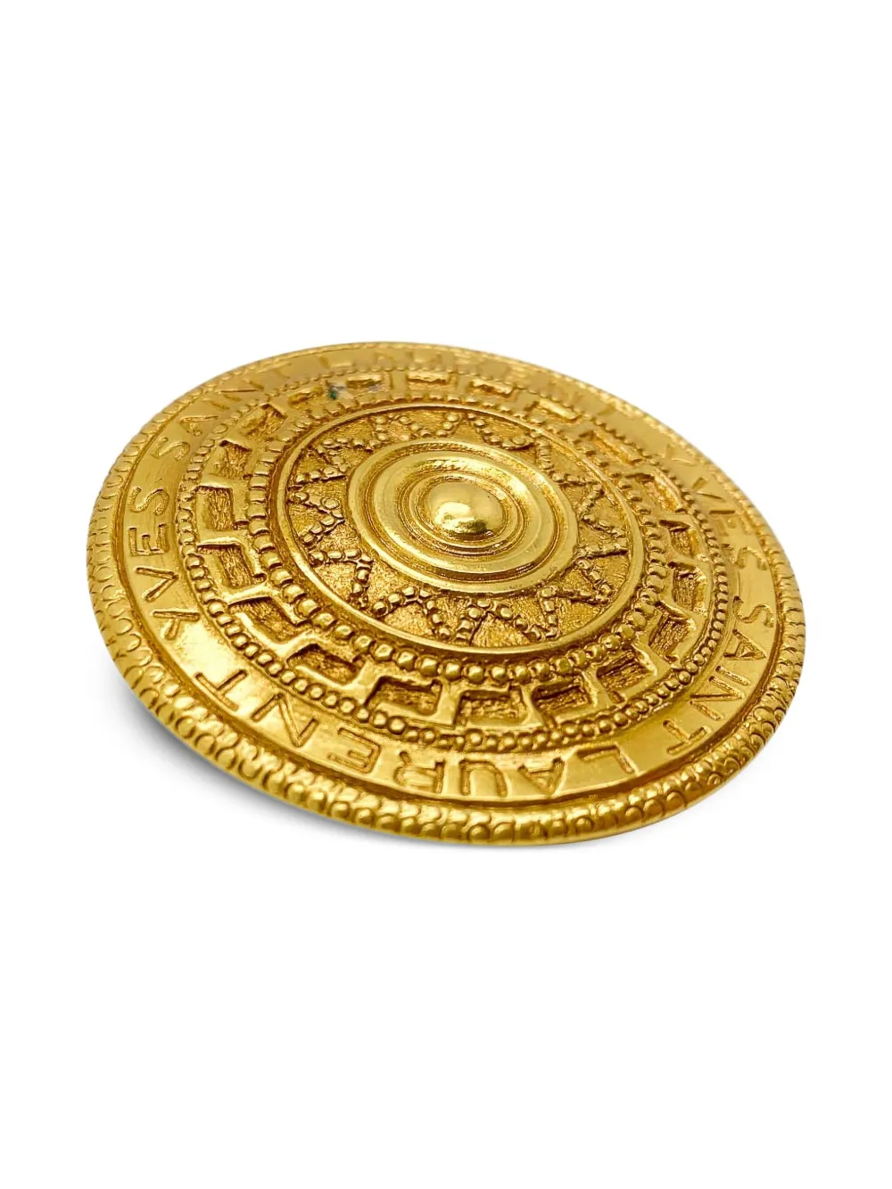 1980s Celestial Shield Brooch