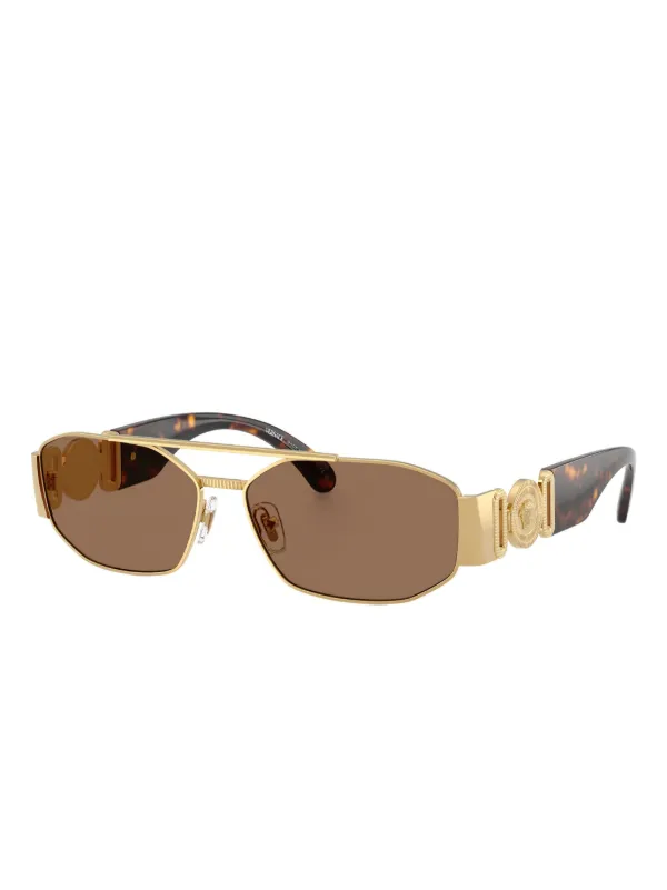 Versace Eyewear Medusa Sunglasses | Gold | FARFETCH display picture 1