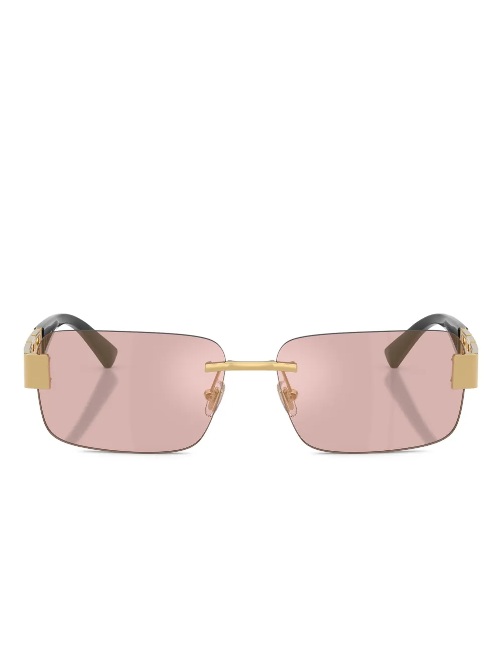 Versace Eyewear Occhiali da sole VE2298 con dettaglio geometrico - Rosa