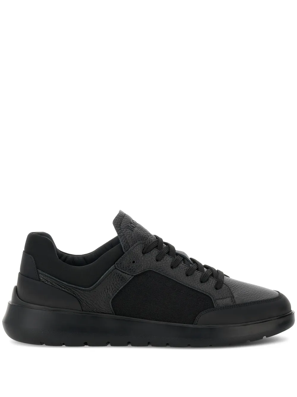 Boggi Milano Nimbus leather panel sneakers Black