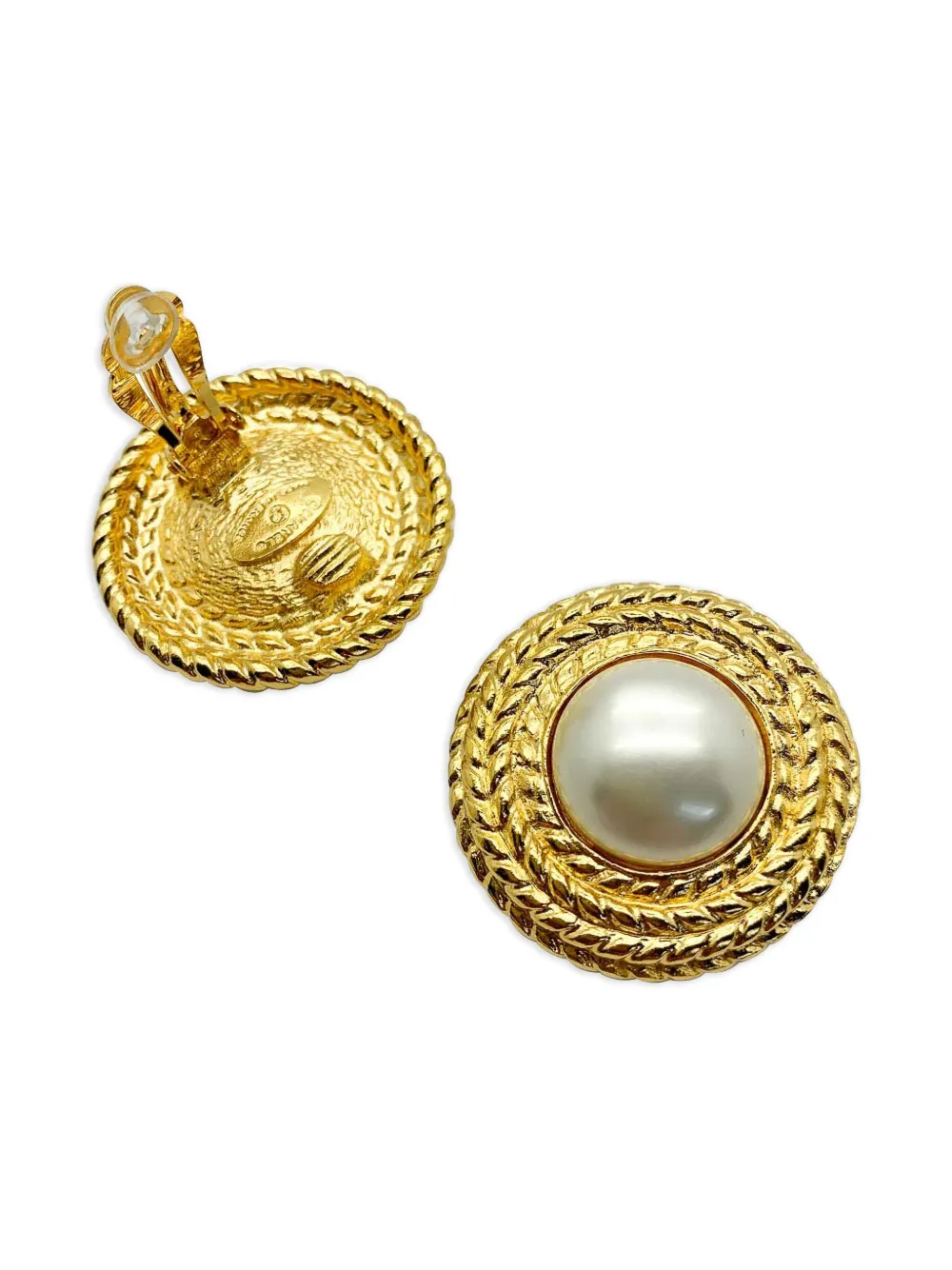 CHANEL Pre-Owned 1970s pearl-embellished earrings | Image 2