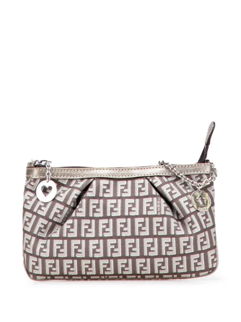 Fendi Pre-Owned 2000-2010 Zucchino Canvas Chain Pochette shoulder bag