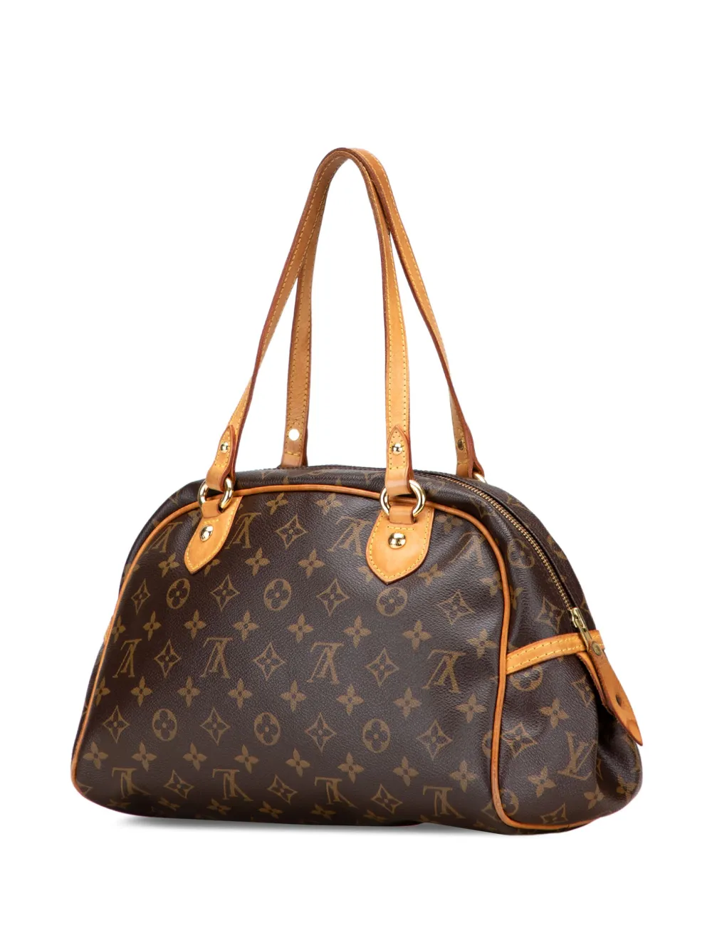 Pre-owned Louis Vuitton 2008 Monogram Montorgueil Pm Handbag In Brown