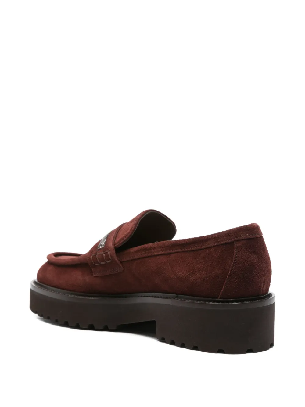 Doucal's Chain-embellishment Loafers In Red