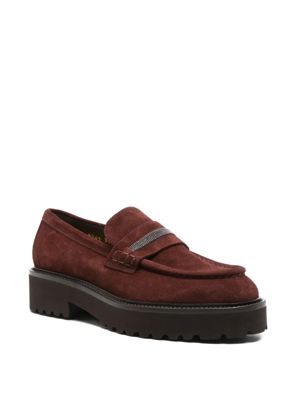 Doucal's Chain-embellishment Loafers In Red