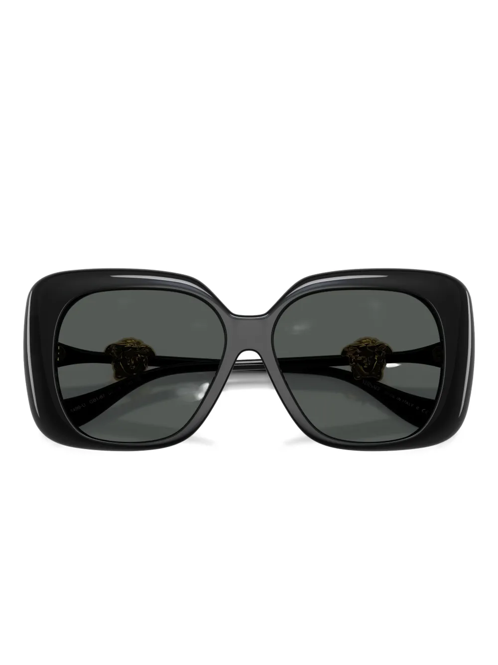 Versace Medusa Square-frame Sunglasses In Black