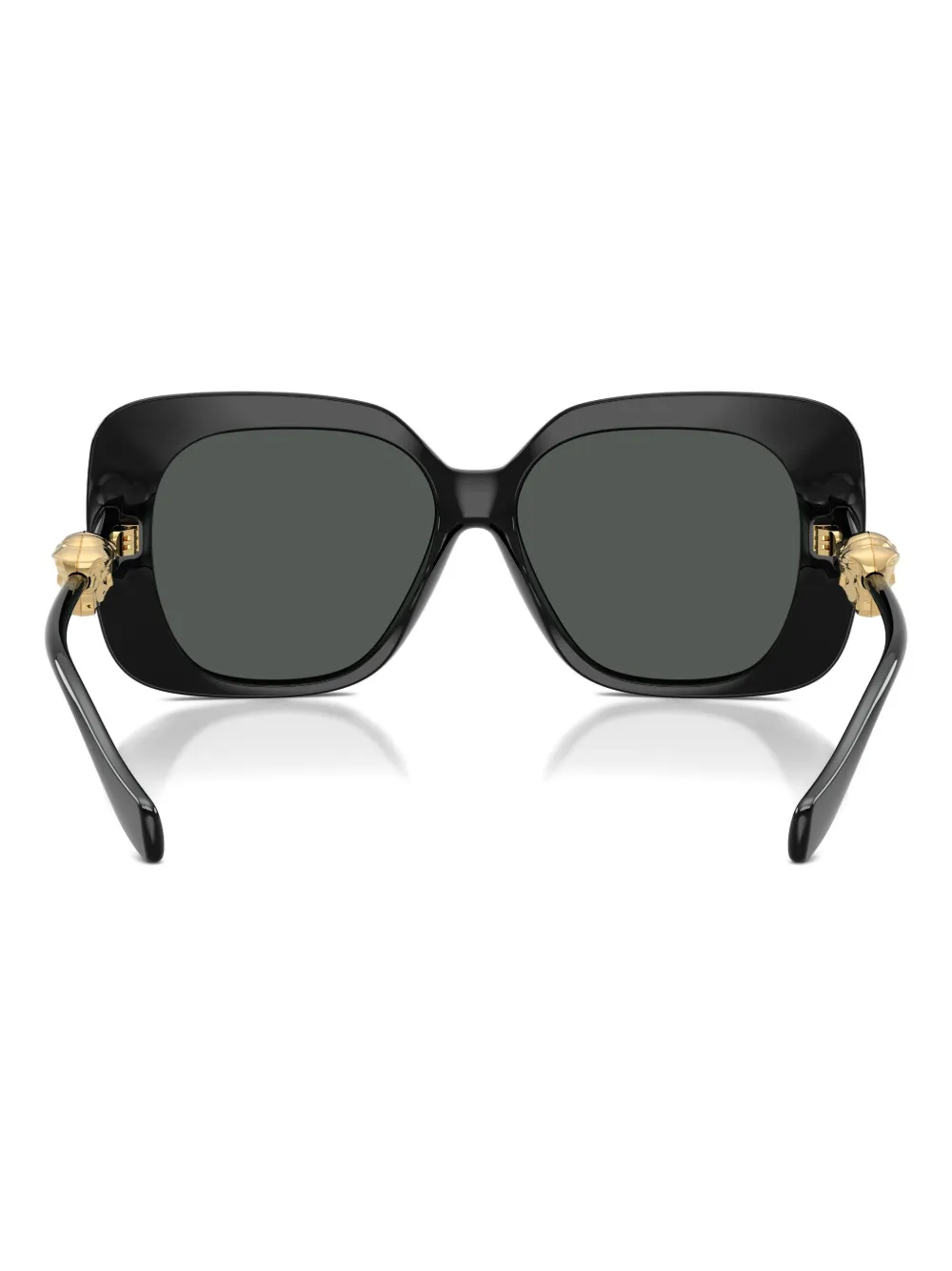 Versace Medusa Square-frame Sunglasses In Black