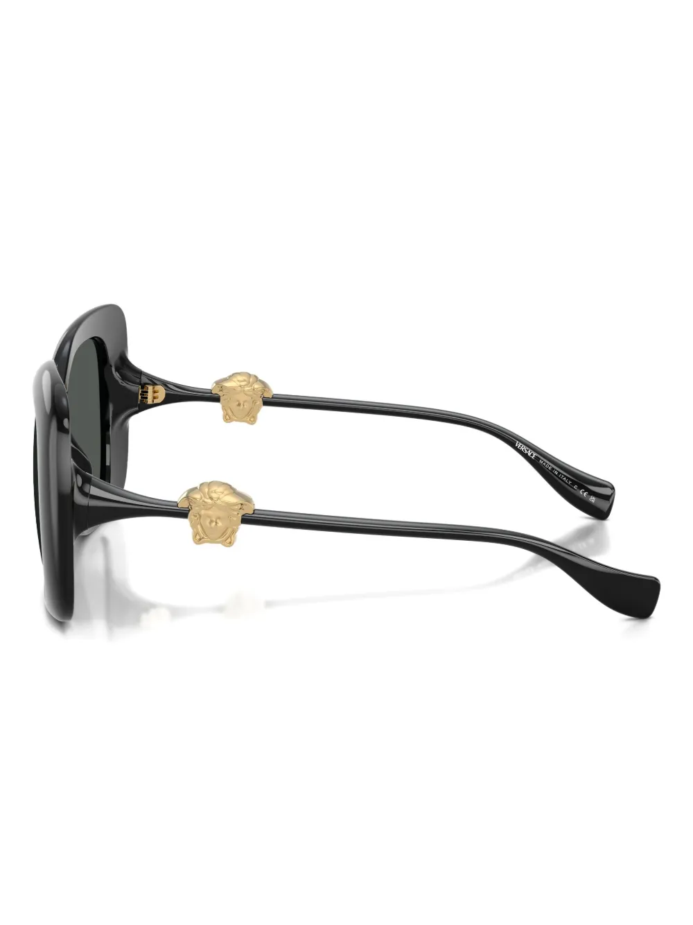 Versace Medusa Square-frame Sunglasses In Black