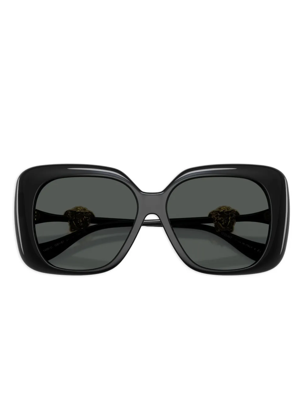 Versace Eyewear Zonnebril met vierkant montuur Zwart