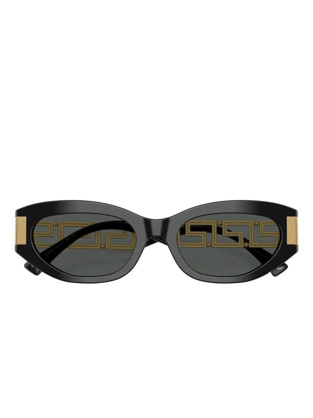 Versace Eyewear Zonnebril met rond montuur Zwart