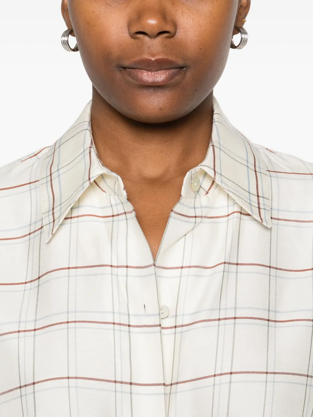 Vince Geruite blouse Beige