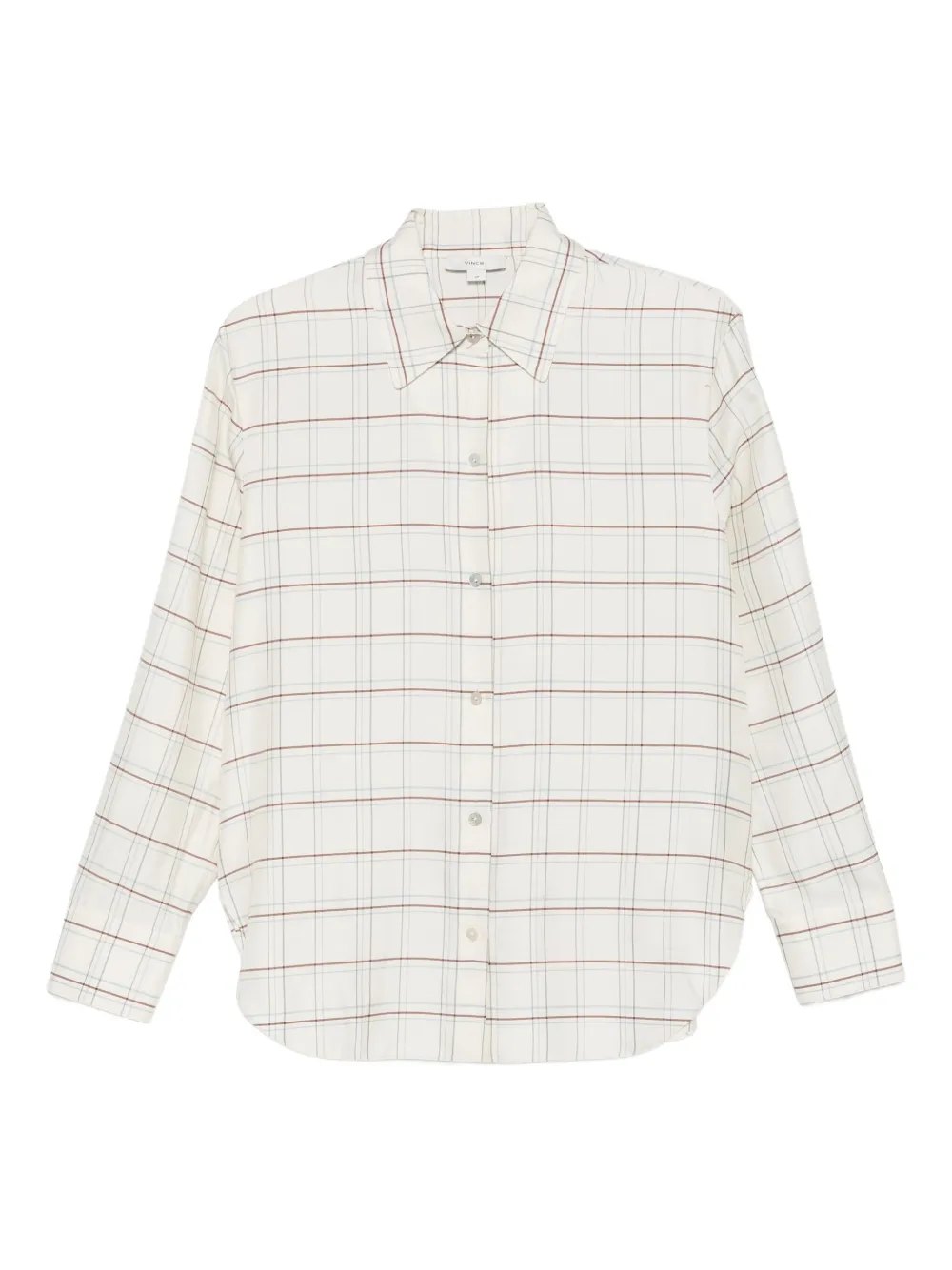 Vince checke-pattern shirt | Neutrals | Image 1