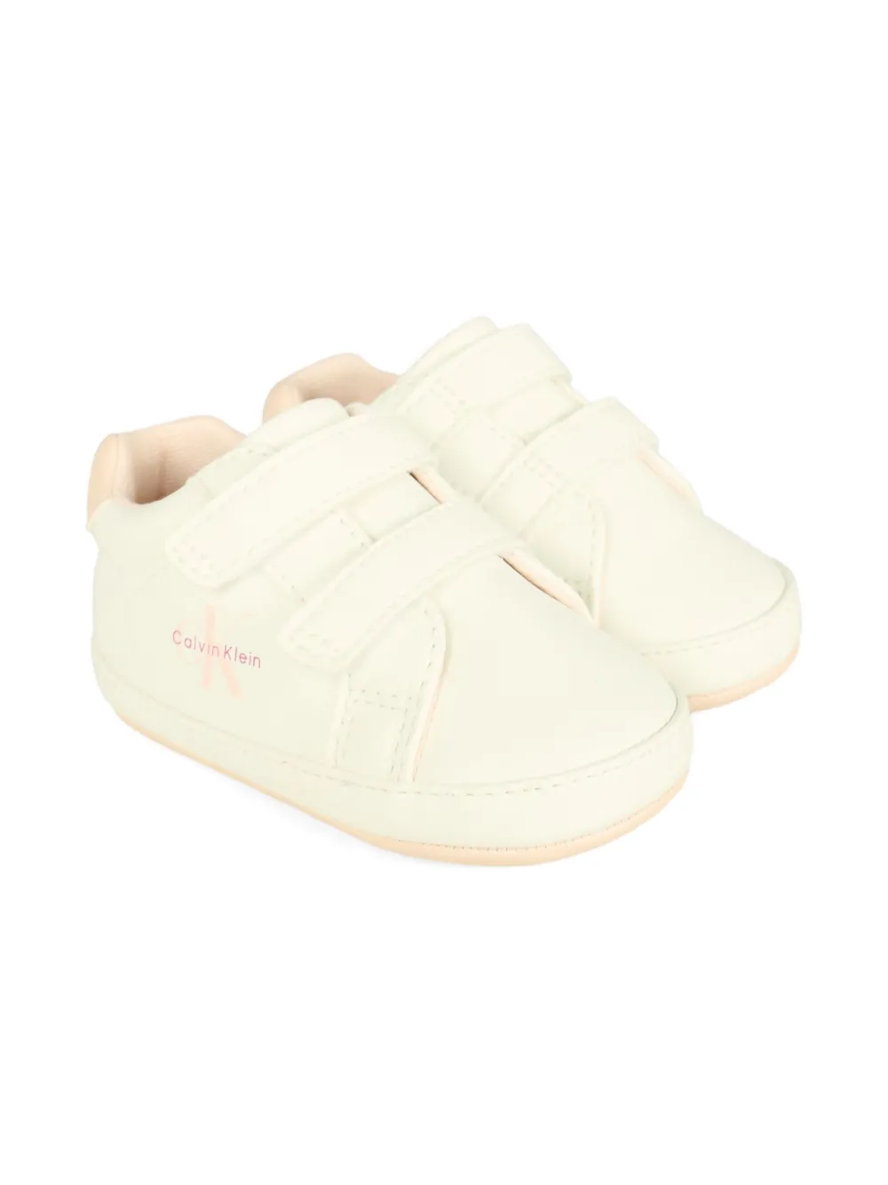 Calvin Klein Kids double-strap sneakers White