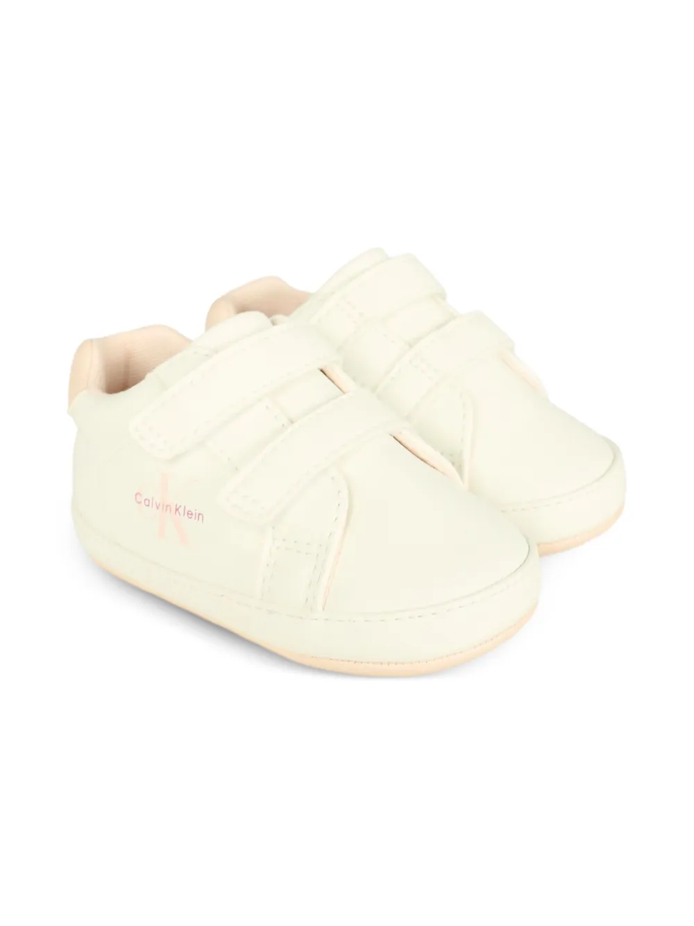 Calvin Klein Kids double-strap sneakers White