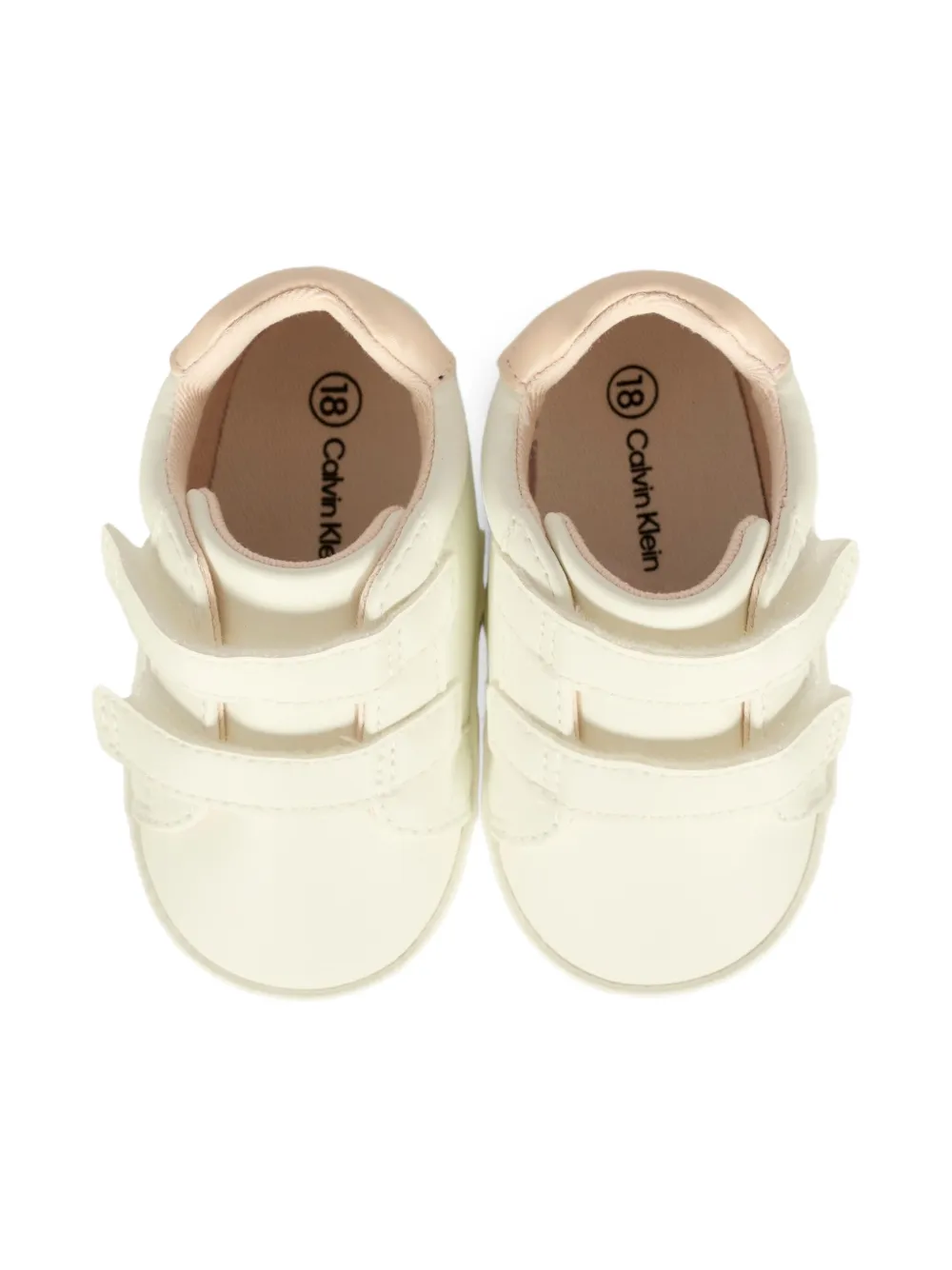 Calvin Klein Kids double-strap sneakers White