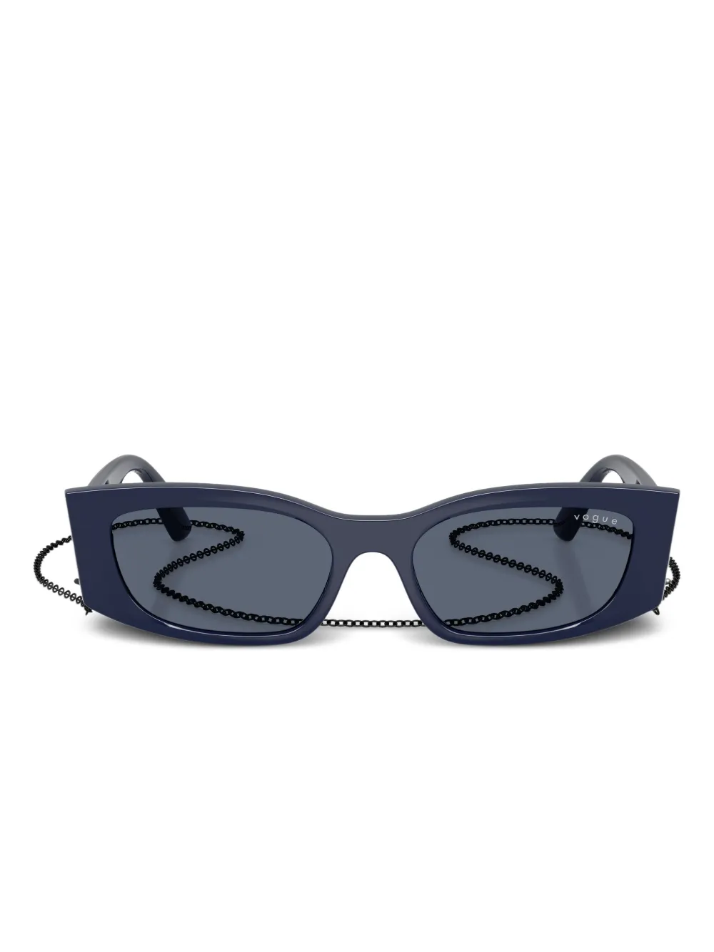 Vogue Eyewear chain-detail sunglasses | Blue | Image 1