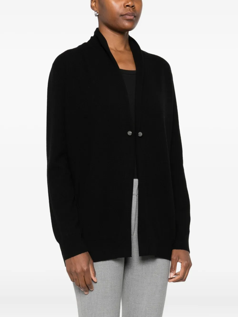 Fabiana Filippi Single-button Cardigan In Black