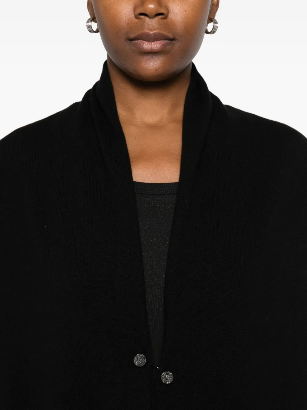 Fabiana Filippi Single-button Cardigan In Black