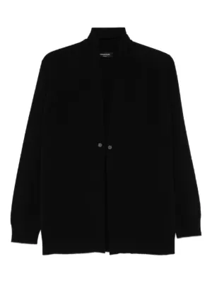 MM6 Maison Margiela cut-out Detailed Cardigan | Black | FARFETCH