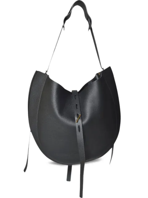 MINO BOSSI sac porté épaule en cuir à design demi-lune