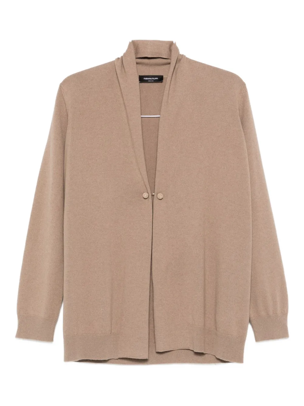 Fabiana Filippi brooch-detail cardigan | Neutrals | Image 1