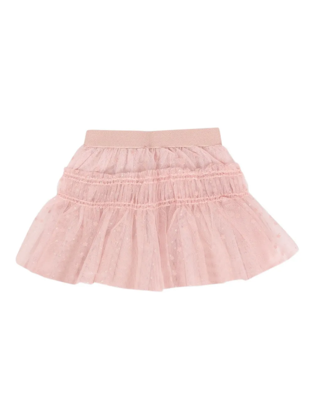 Mayoral spotted ruffled tulle skirt Roze