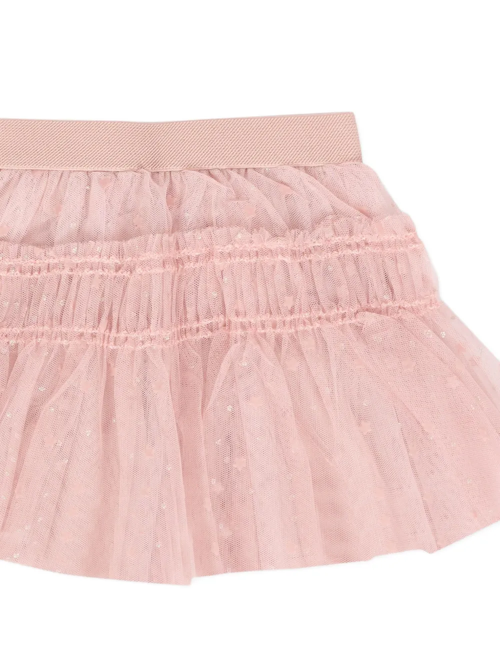 Mayoral spotted ruffled tulle skirt Roze
