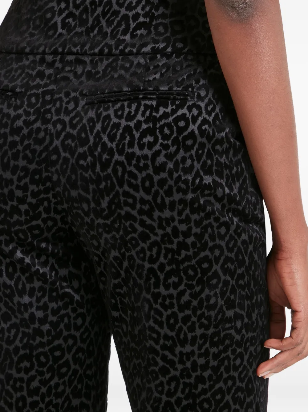 Temperley London Broek met luipaardprint Zwart