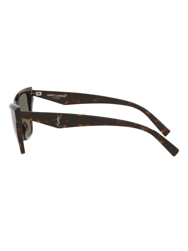 Saint Laurent Eyewear Tortoiseshell Geometric Sunglasses  display picture 2